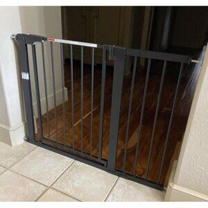 New Baby Gate for Stairs, 29.6"-46" Pressure Mounted Dog Gate for House